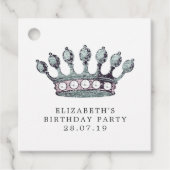 Zilveren Zee Zeemeermin Bedankjes Labels (Voorkant)