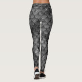 Zilveren Zeemeermin Schalen Leggings (Achterkant)