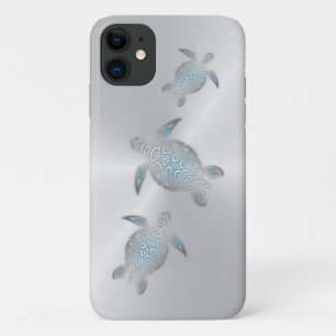 Zilveren Zeeschildpadden Case-Mate iPhone Case