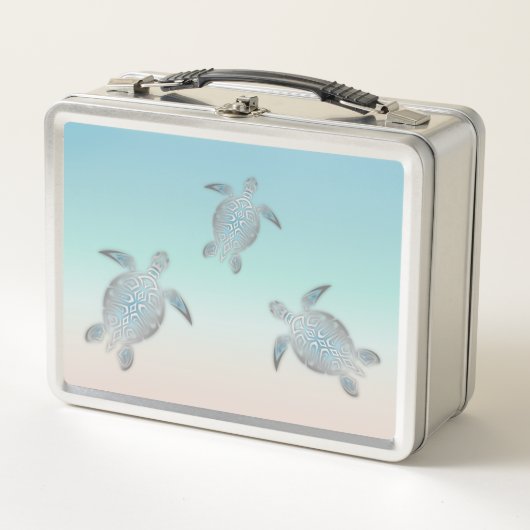 Zilveren Zeeschildpadden Turquoise Kust (Voorkant)