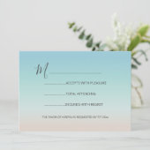 Zilveren Zeeschildpadden Turquoise Strand Bruiloft Kaart (Staand voorkant)