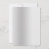 Zilveren zeester en lint paar douche kaart (Achterkant)