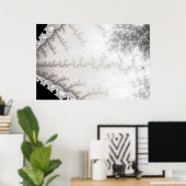 Zilveren Zigzag Poster (Thuiskantoor)