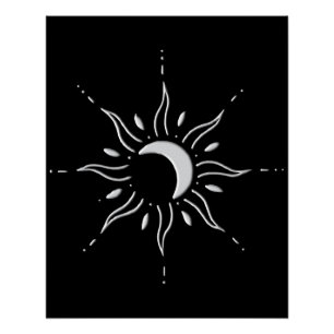 Zilveren Zon Perfect Poster