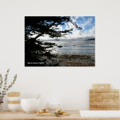 Zilveren zonsondergang bij Carmel Poster (Keuken)