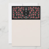 Zilveren Zwaard Schild Middeleeuwse Fantasy Weddin Bedankkaart (Achterkant)