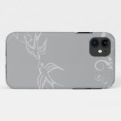 Zilveren Zwaluw iPhone Hoes (Achterkant (horizontaal))