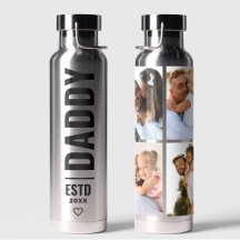 Zilveren Zwarte Foto Daddy Collage Wrap