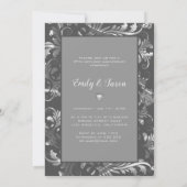 Zilveren zwijn en hart kaart (Achterkant)