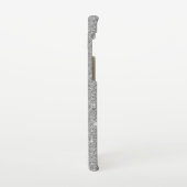 Zilverende gladde sterren overvallen briljant bevl samsung galaxy hoesje (Linkerkant)