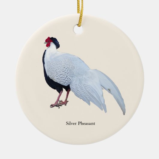 Zilverfazant ornament (Voorkant)