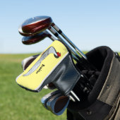 Zilverfazant vogel cartoon illustratie golfheadcover (Insitu)