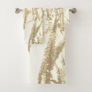 Zilverfern light sepia badhanddoekset bad handdoek