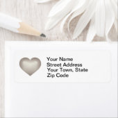 Zilverflauw hart etiket (Insitu)