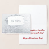 Zilverflesolie Rozen zijn mijn Valentijnsdag Folie Kaarten (Display)