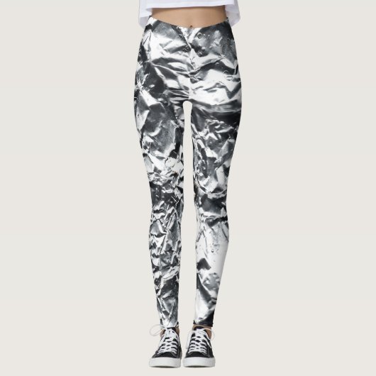 Zilverfolie #1 leggings (Voorkant)