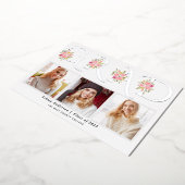 Zilverfolie AFSTUDEERDER foto afstuderen bekendmak Folie Uitnodiging (Gedraaid)