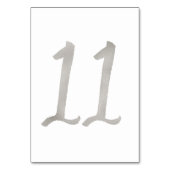 Zilverfolie chic tafelnummer voor de bruiloft | Ta (Voorkant)