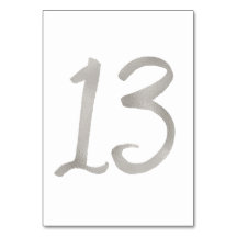 Zilverfolie chic tafelnummer voor het huwelijk | T