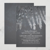  Zilverfolie Effect Willow Tree Wedding Kaart (Voorkant / Achterkant)