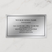 Zilverfolie Elegante Oranje Monarch Butterfly Visitekaartje (Achterkant)