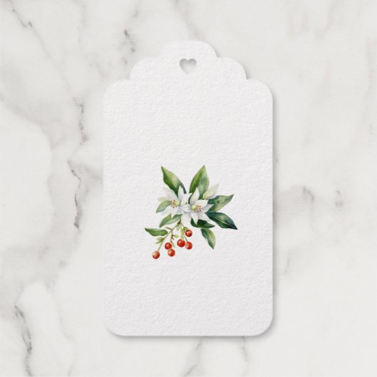 Zilverfolie kerstboom cadeau Labels (Achterkant)