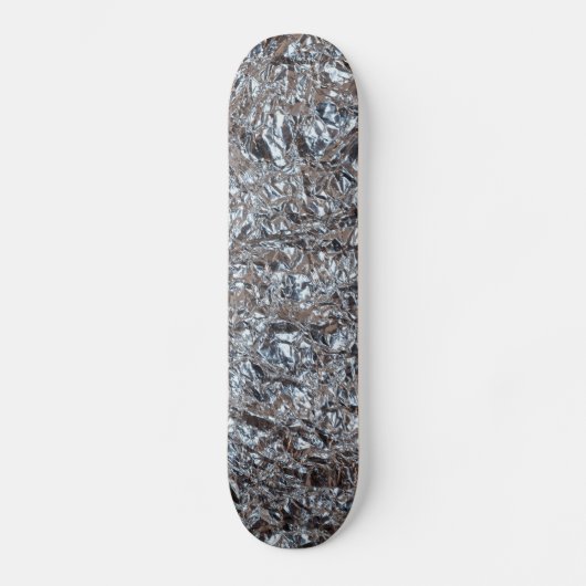 zilverfolie persoonlijk skateboard (Voorkant)