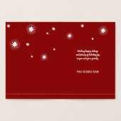 Zilverfolie Zakelijke vakantie Kaart kerstboom (Binnen)