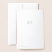 Zilverfolie Zakelijke vakantie Kaart kerstboom (Met envelop)