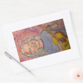 zilverfolkgesteente rechthoekige sticker (Envelop)