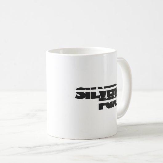 Zilverfox logo koffiemok (Voorkant rechts)