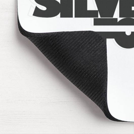 Zilverfox logo muismat (Hoek)