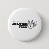 Zilverfox logo ronde button 5,7 cm (Voorkant)