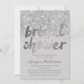 Zilverglaasde glazen mousserende schoeisel kaart (Voorkant)