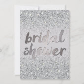 Zilverglaasde glazen mousserende schoeisel kaart (Achterkant)