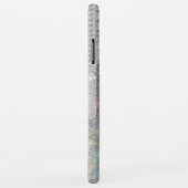 Zilverglaassel en diamanten op regenbooglitter Case-Mate iPhone case (Achterkant/rechts)