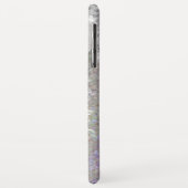 Zilverglaassel en diamanten op regenbooglitter Case-Mate iPhone case (Achterkant/links)