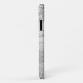 Zilverglitter en grijs marmermengsel Case-Mate iPhone case (Achterkant/rechts)