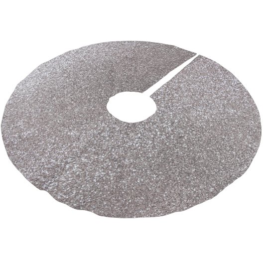 Zilverglitter Kerstboom Rok (Gekanteld)