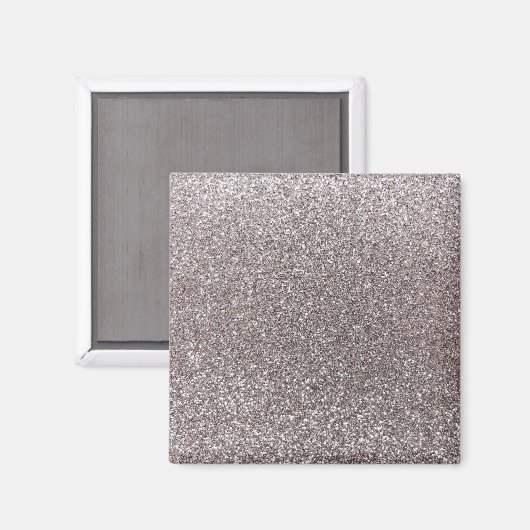 Zilverglitter Magneet (Voorkant / Achterkant)