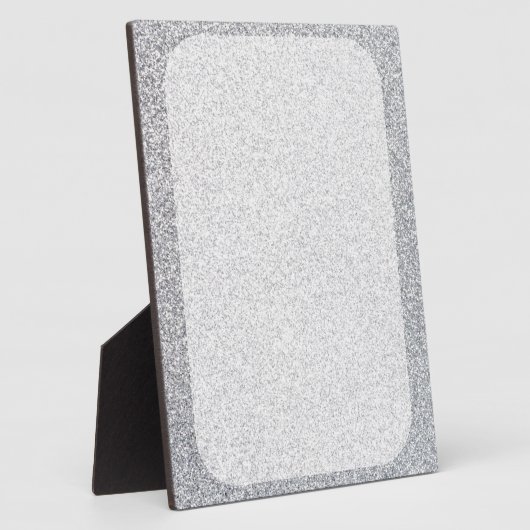 Zilverglitterblanco sjabloon fotoplaat (Zijkant)