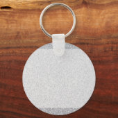Zilverglitterblanco sjabloon sleutelhanger (Voorkant)