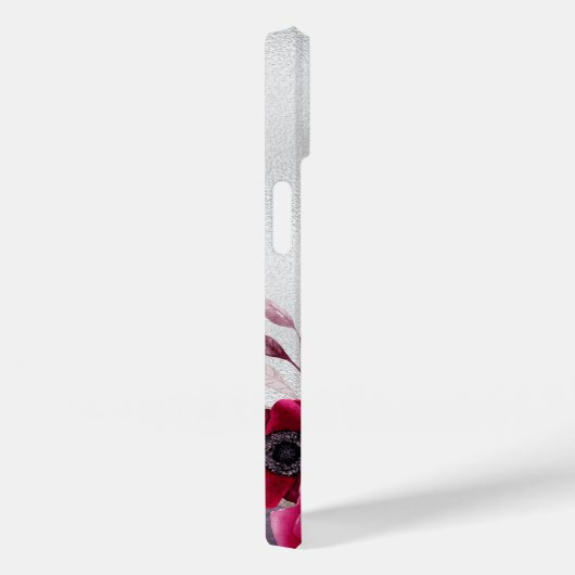 Zilverglitterbloemen met vuurwapennaam Case-Mate iPhone case (Achterkant / Rechts)