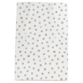 Zilverglitterstippen Medium Cadeauzakje (Achterkant)