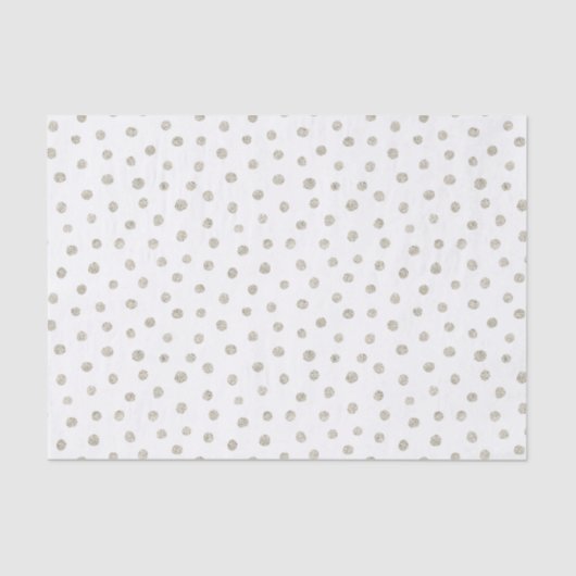 Zilverglitterstippen Tissuepapier (Voorkant)