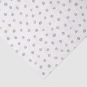 Zilverglitterstippen Tissuepapier (Detail)