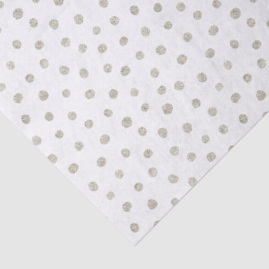 Zilverglitterstippen Tissuepapier (Detail)