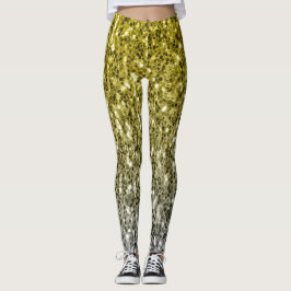 Zilvergouden donkere sparren leggings