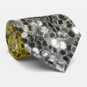 Zilvergouden donkere sparren stropdas (Opgerold)