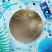 Zilvergouden ornamenten papieren bordje (Feest)